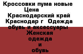 Кроссовки пума новые › Цена ­ 750 - Краснодарский край, Краснодар г. Одежда, обувь и аксессуары » Женская одежда и обувь   . Краснодарский край,Краснодар г.